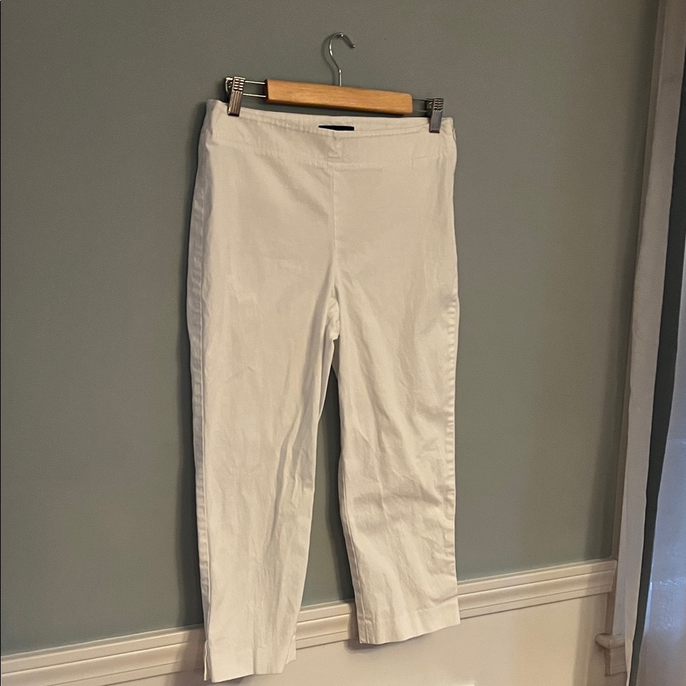 Talbots White Cropped Pants